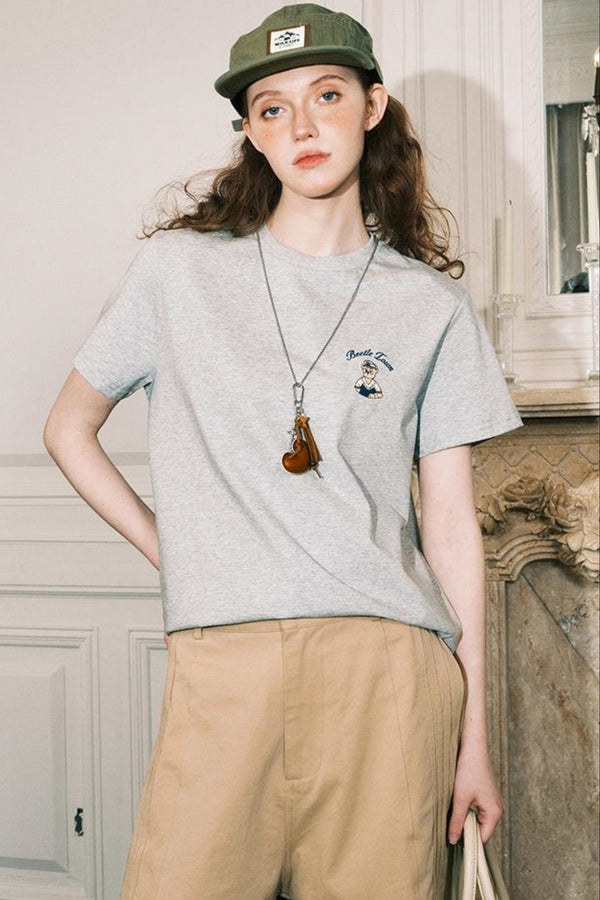 Bear Embroidery T-Shirt