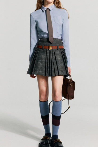 Tie Accent Waist Shirt