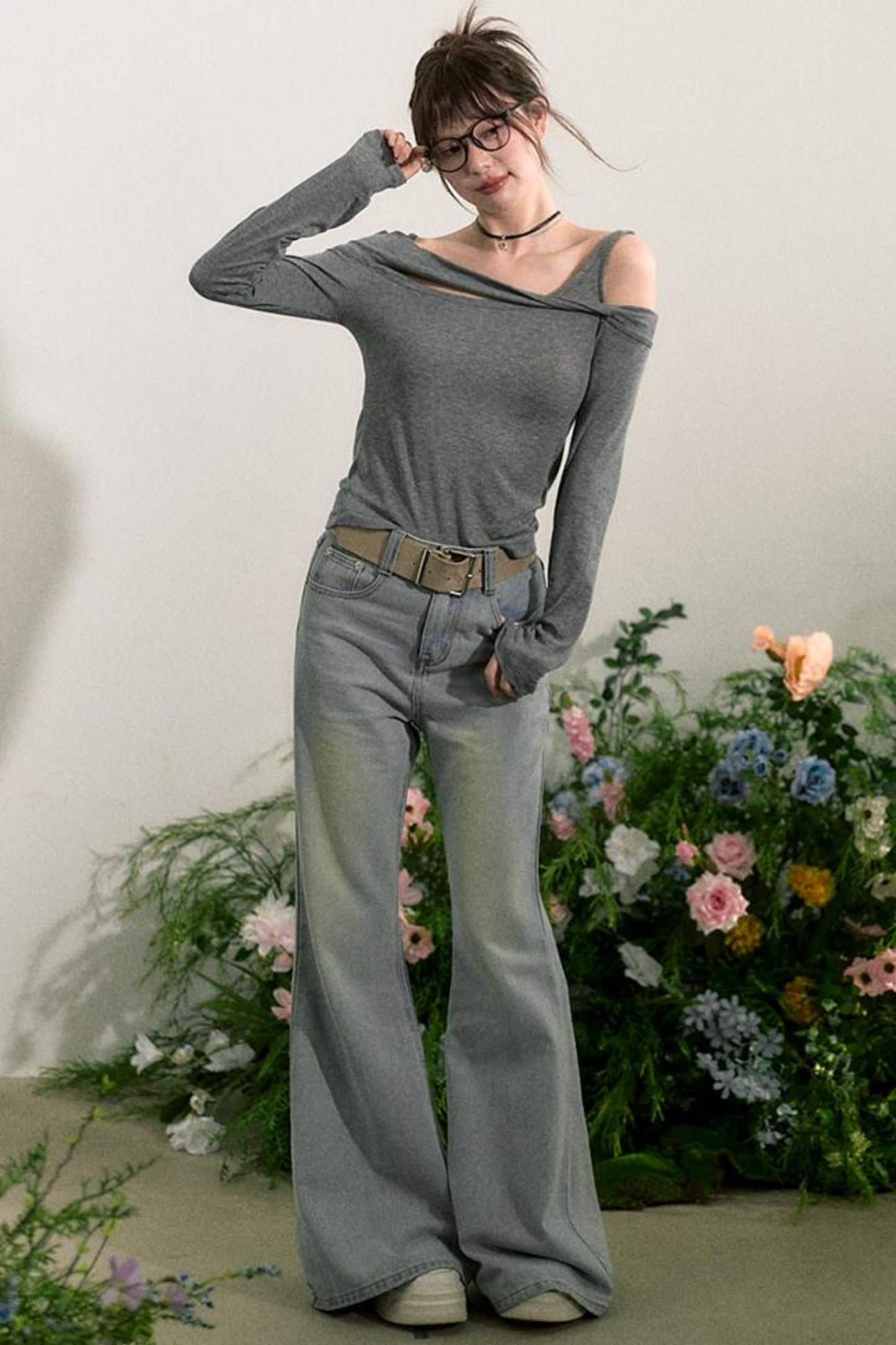 Flare Wide-Leg Jeans