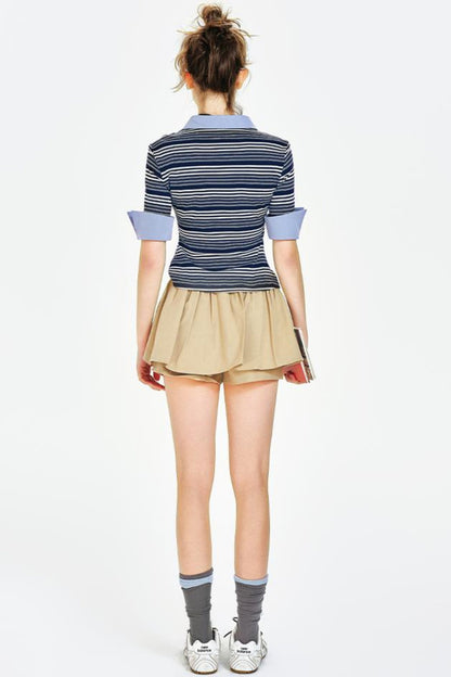 Color Clash Polo Tee