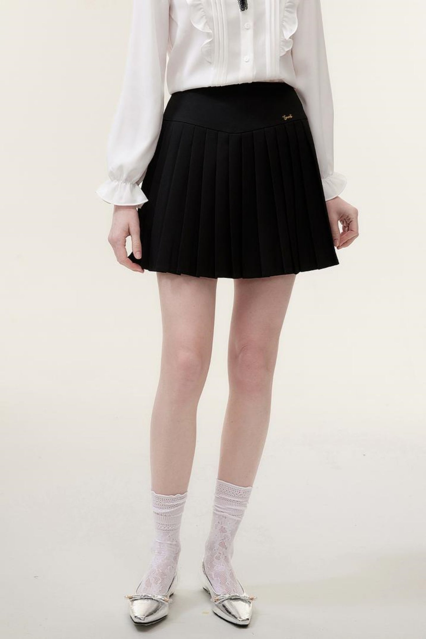 Pleated Mini Skirt