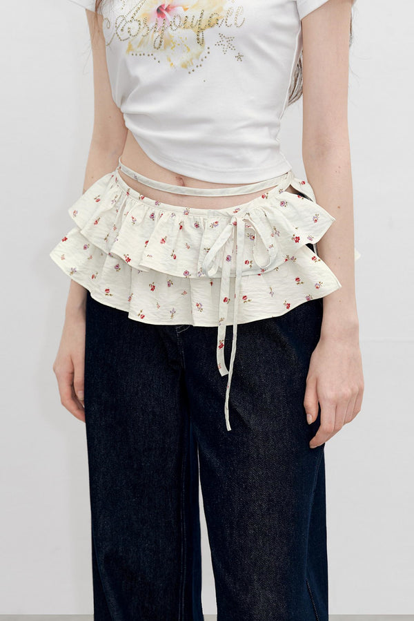 Floral Elegance Waist Skirt