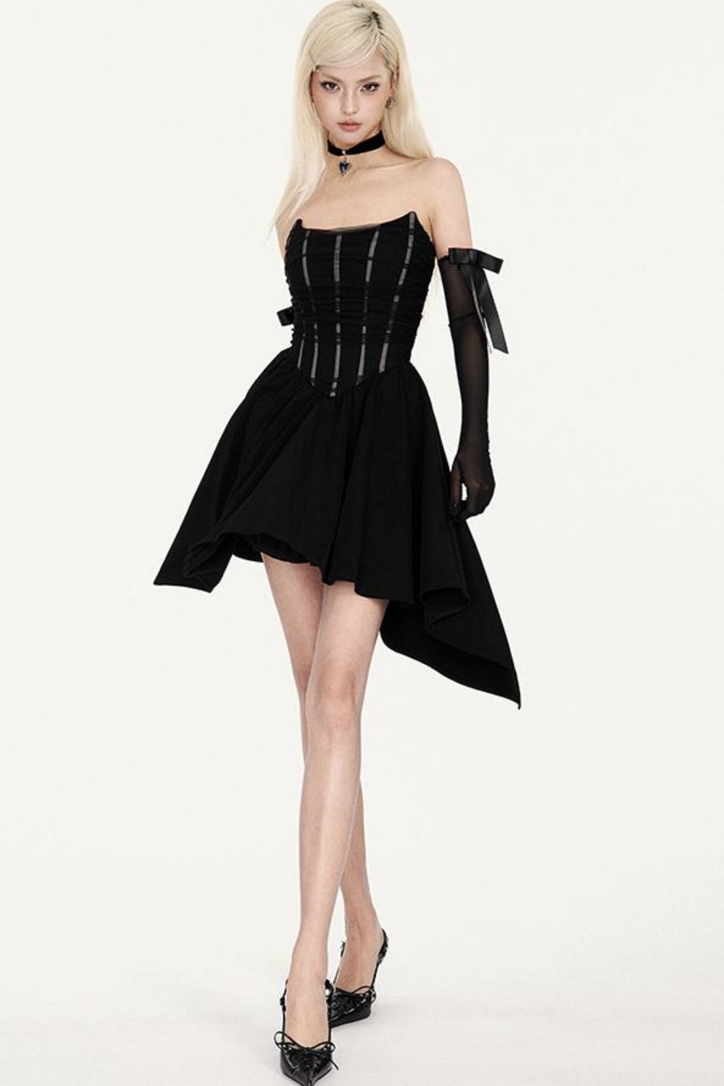 Moonlit Cross Choker