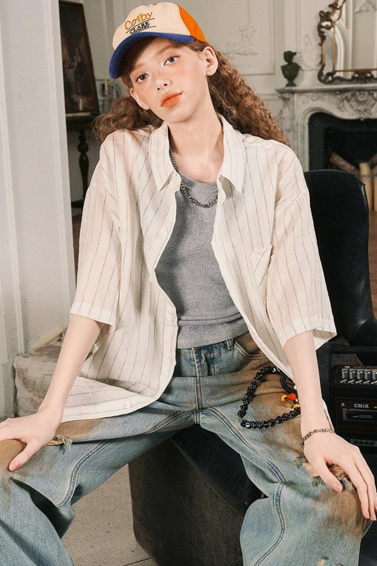 Striped Womens T-Shirt