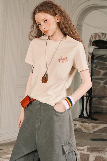 Firework Print Slim Fit T-Shirt