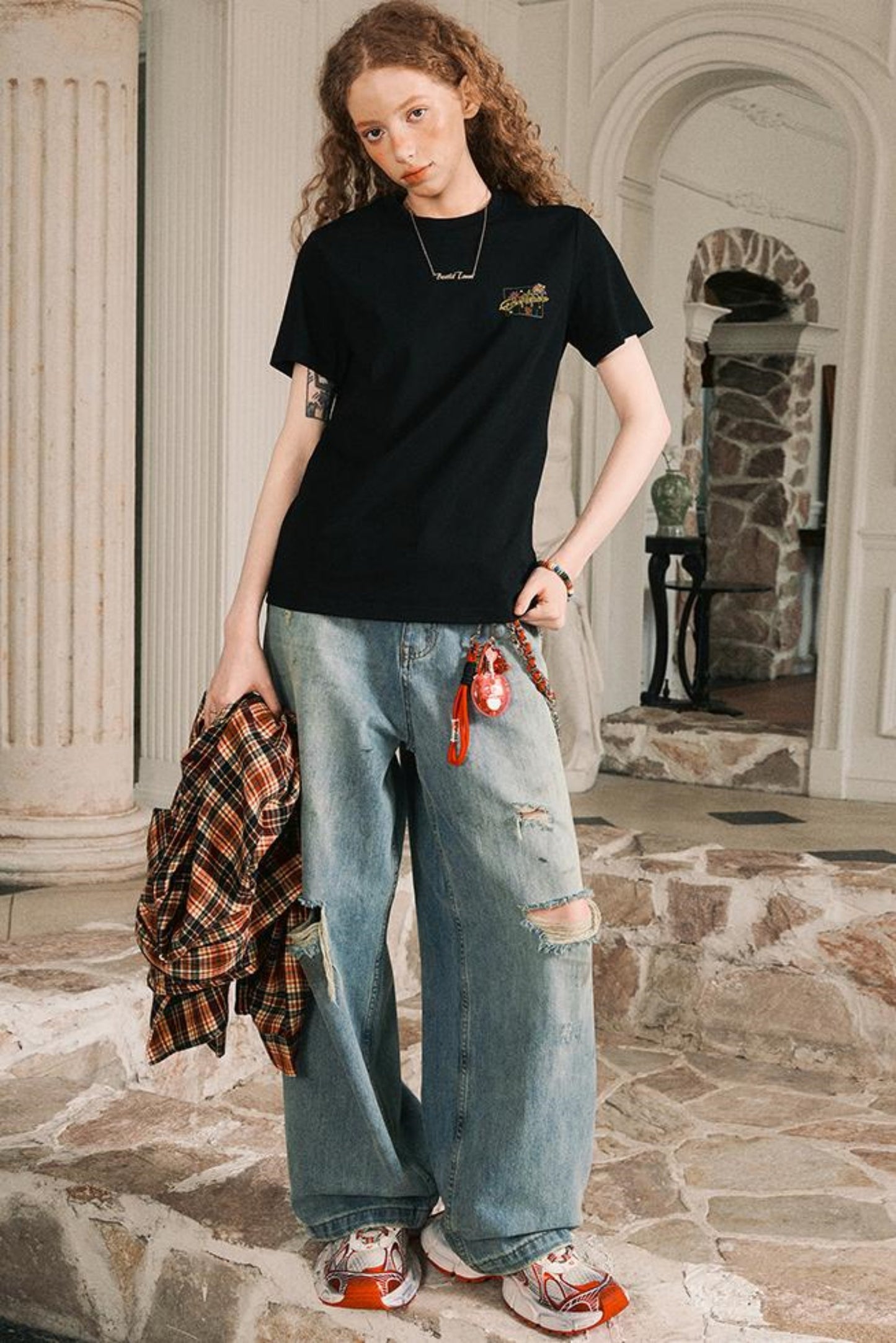 Firework Print Slim Fit T-Shirt