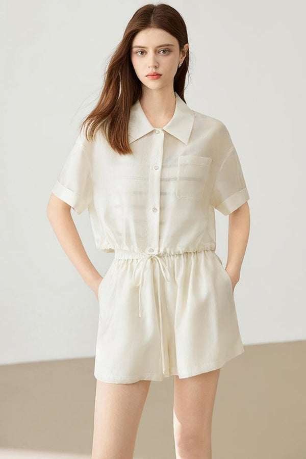 Modern Short Sleeve Shirt & Pants Set