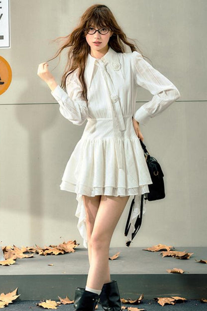 Floral Tie Waist Dress