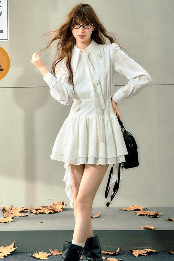 Floral Tie Waist Dress