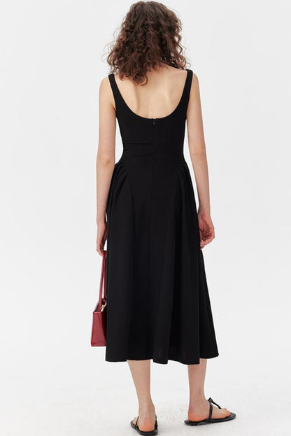 Chic Halter Neck Black Dress