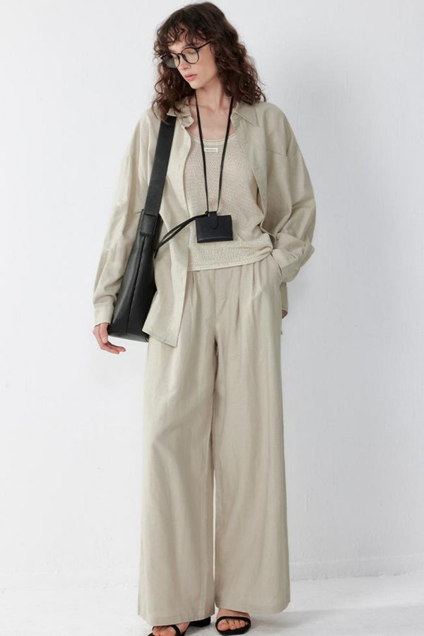 Apricot Linen-Cotton Lounge Set-Up