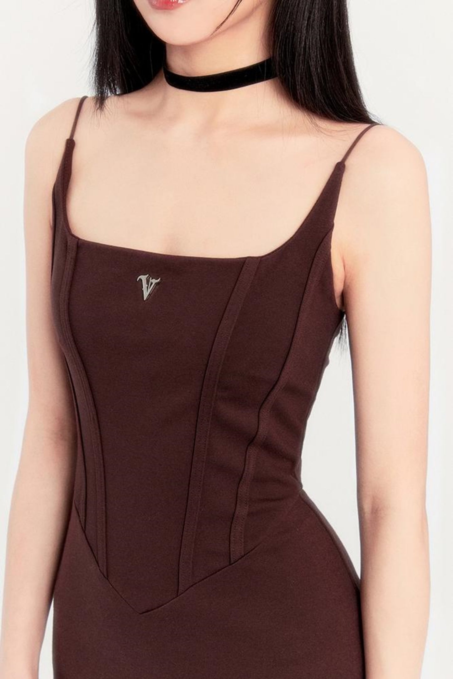 Romantic Long Strap Mermaid Dress