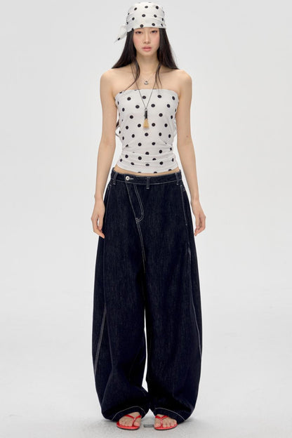 Polka Dot Bandeau Hoodie