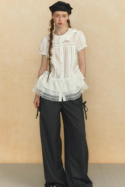 Puff Sleeve Vintage Blouse