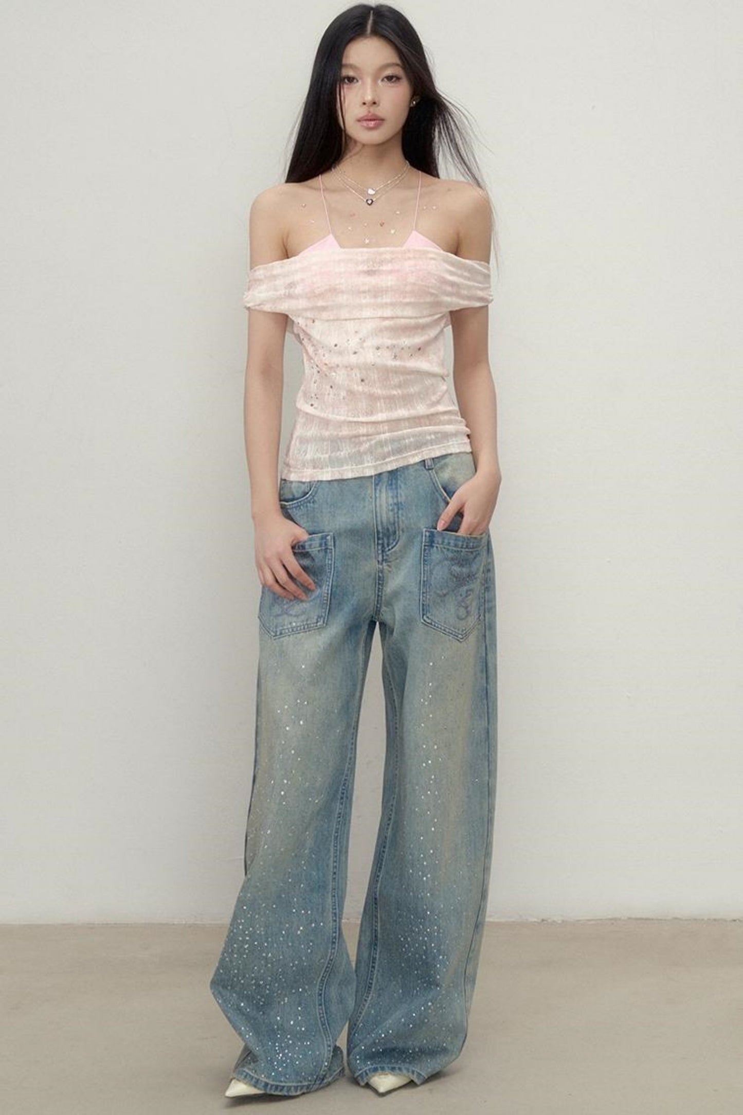 Vibrant One-Shoulder Top