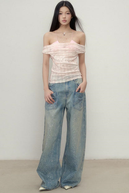 Vibrant One-Shoulder Top