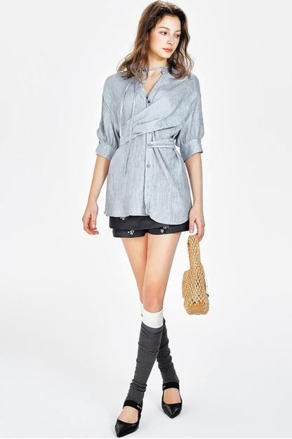 Cross-Waist Shirt