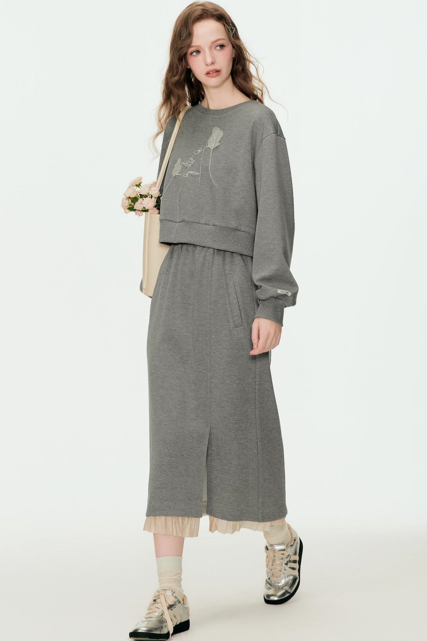 Spring Floral Knit Set