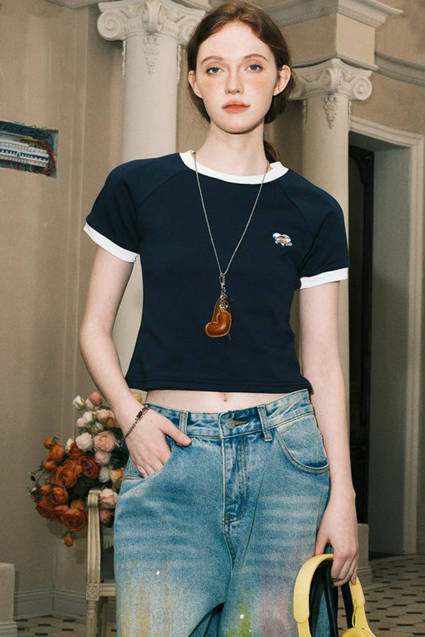 Color Blocked Summer Tee