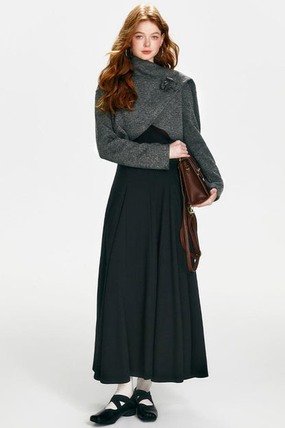 Luxe Gold Shawl Dress Set-Up