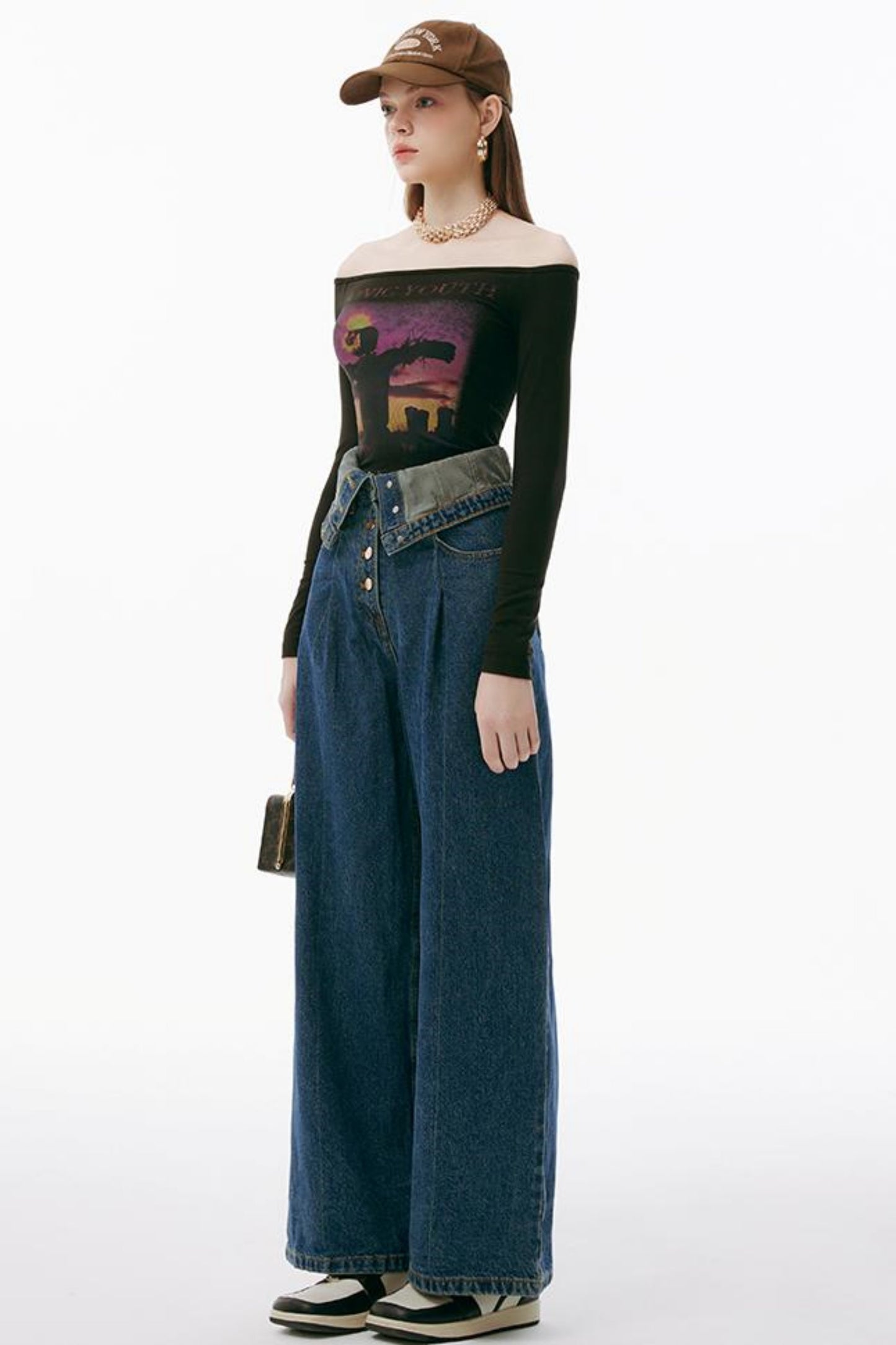 Sunset One-Shoulder Tee