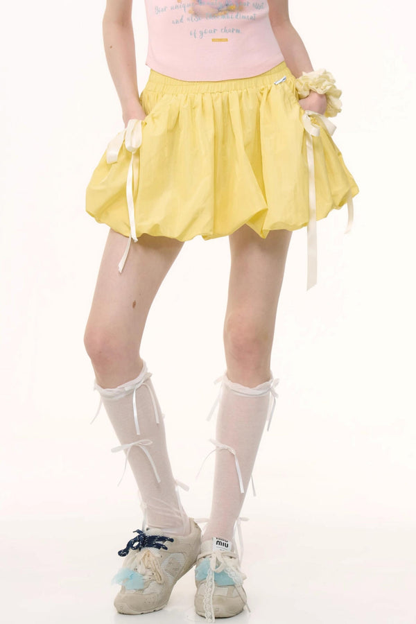 Retro Floral A-Line Skirt