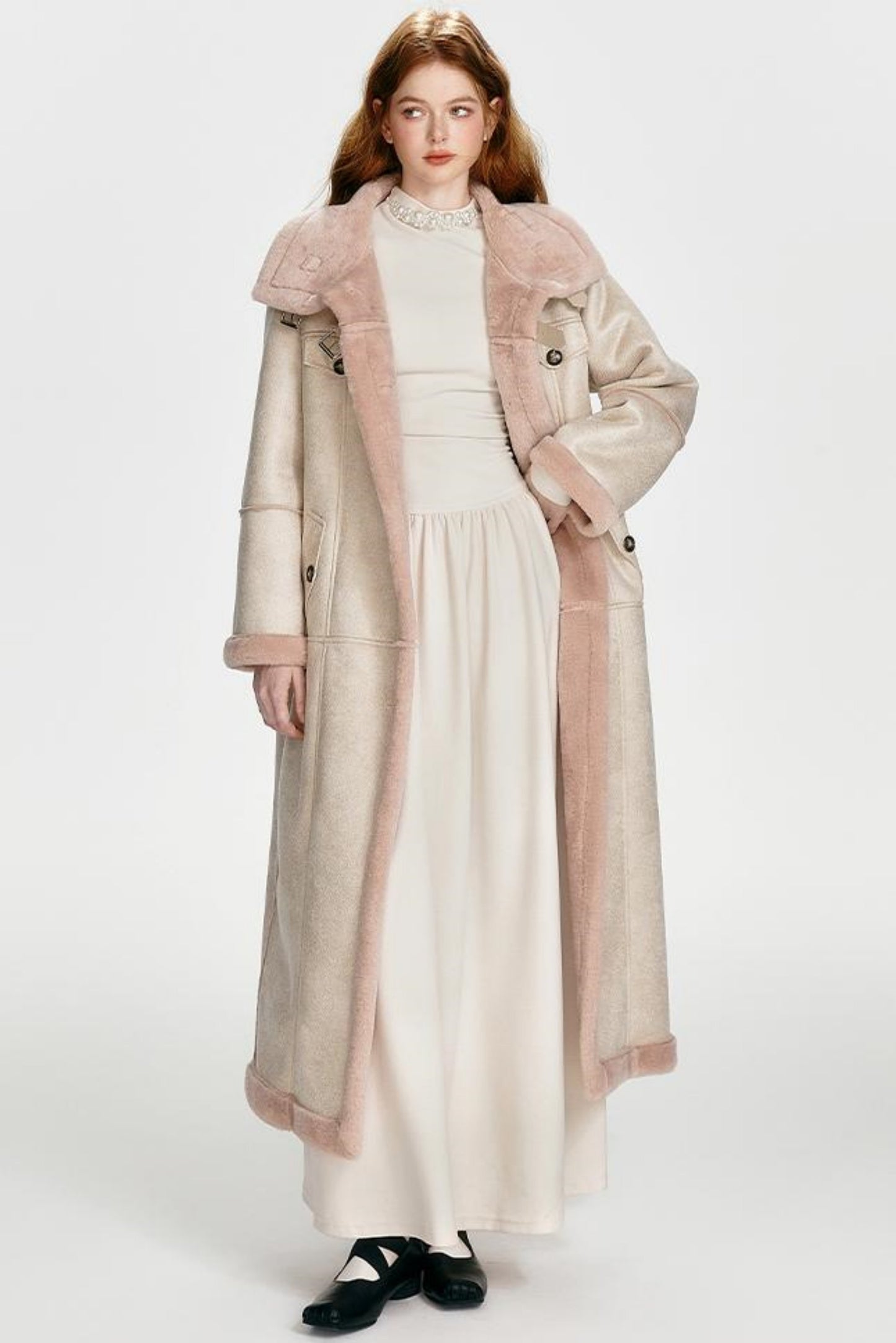 Chic Drawstring Maxi Dress Set-Up