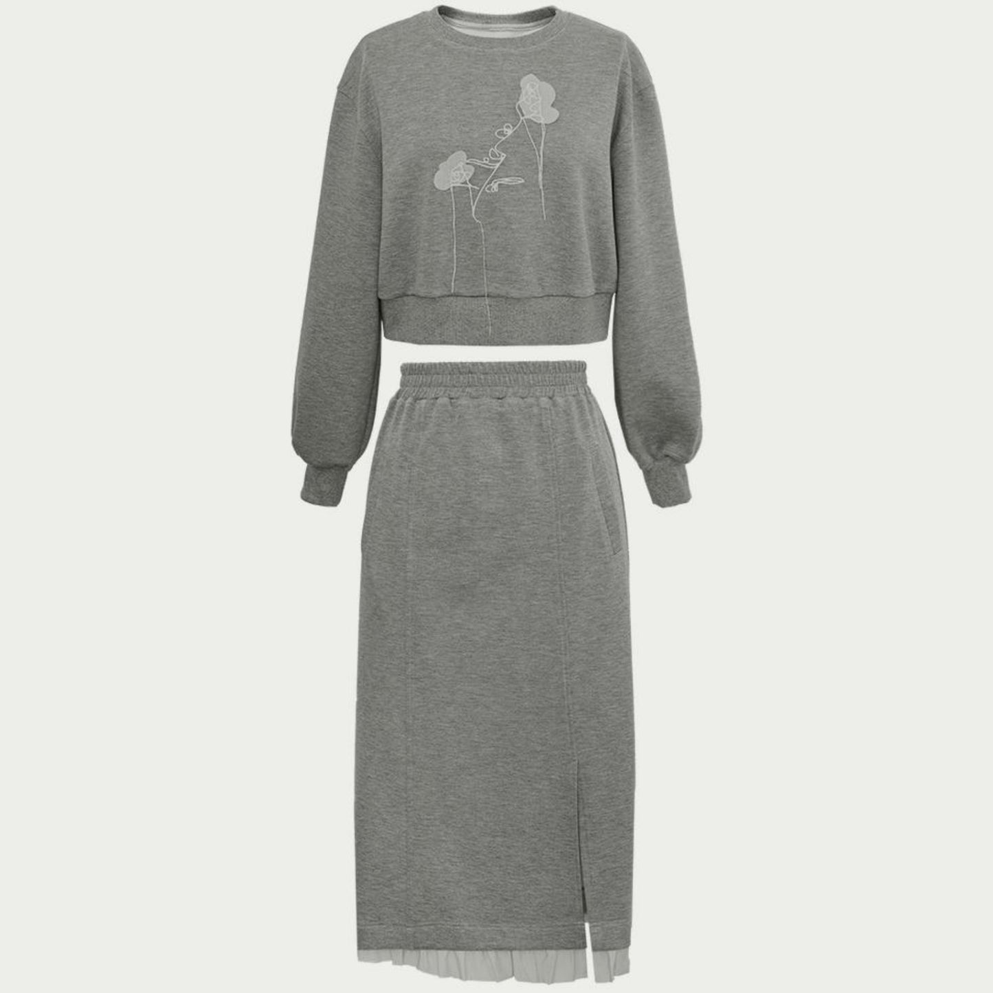 Spring Floral Knit Set