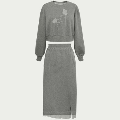 Spring Floral Knit Set