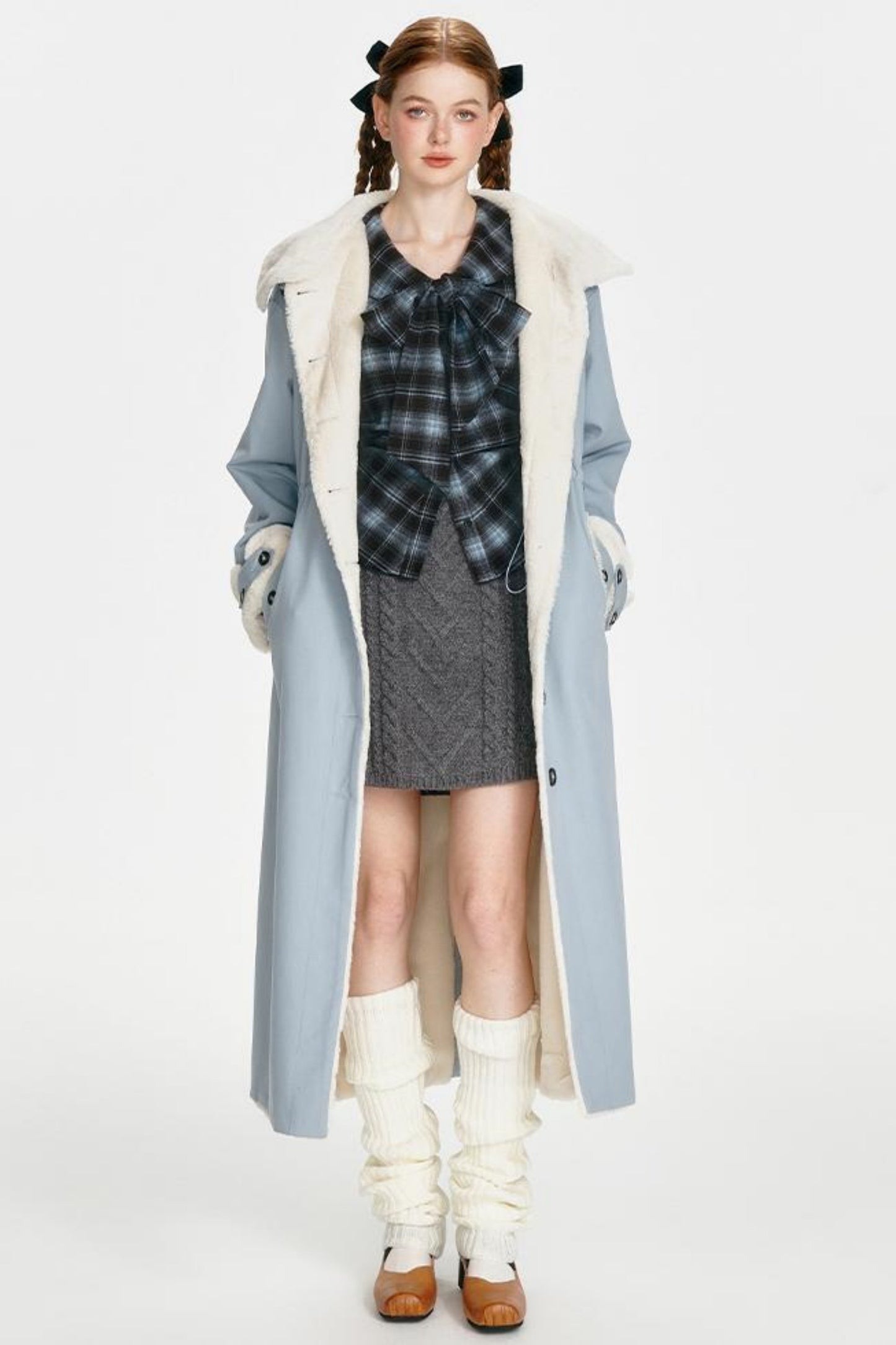 Navy Collar Collegiate Plaid Shirt