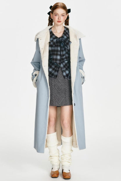 Navy Collar Collegiate Plaid Shirt