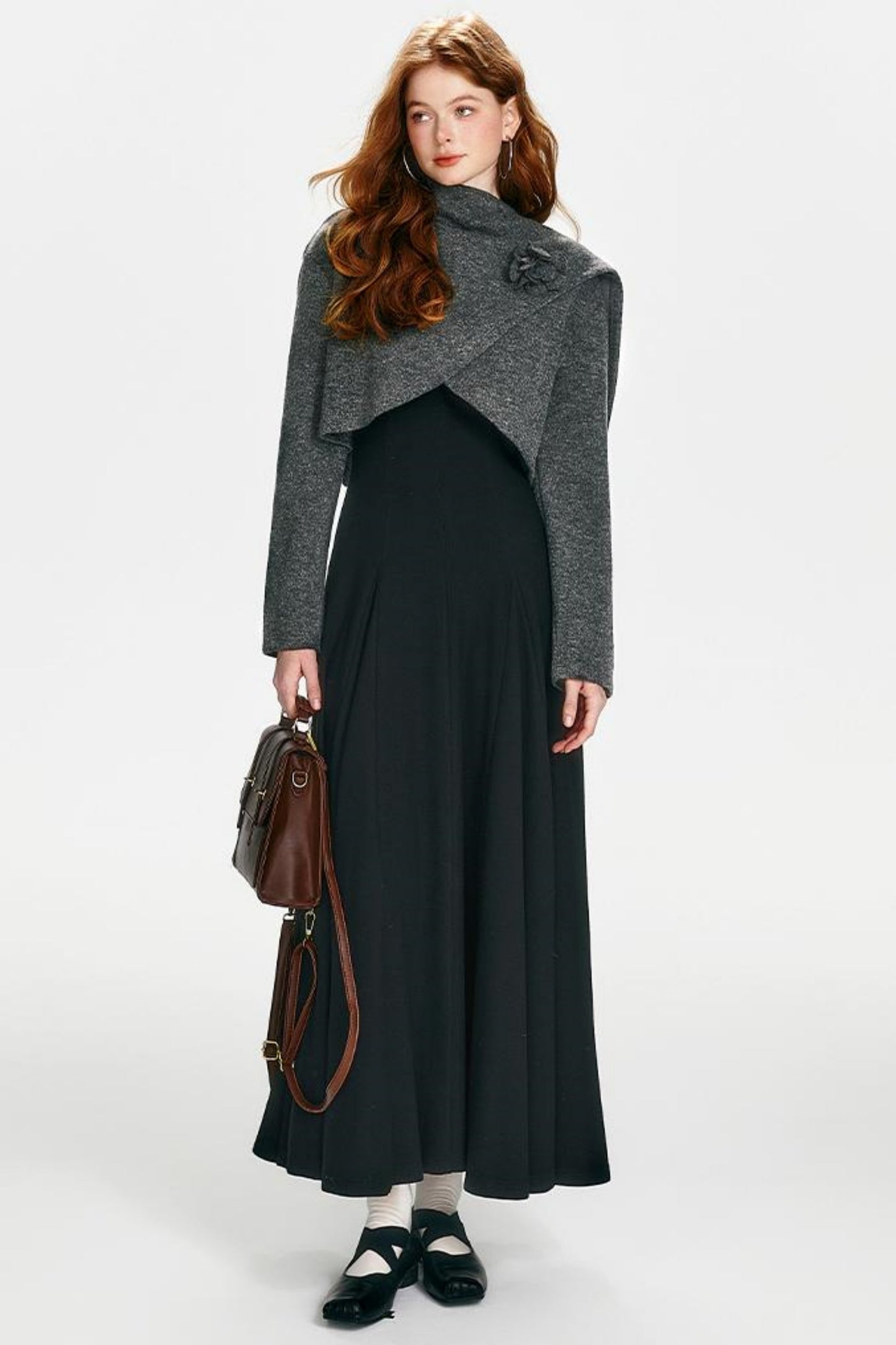 Luxe Gold Shawl Dress Set-Up