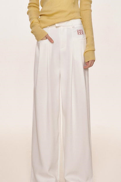 High-Waisted Wide-Leg Trousers