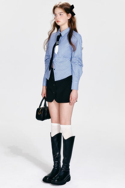 Vintage Plaid Skirt Set-Up