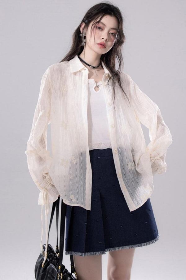 Ethereal Apricot Blouse