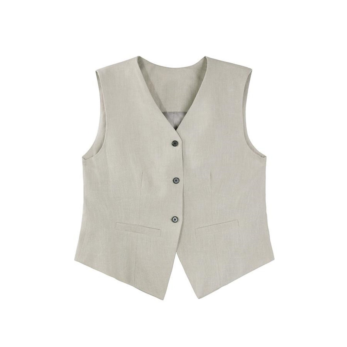 Elegance V-Collar Black Vest Set-Up