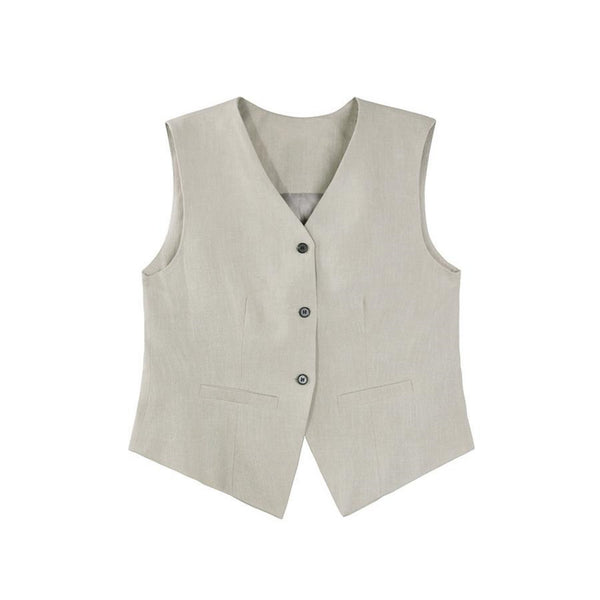 Elegance V-Collar Black Vest Set-Up