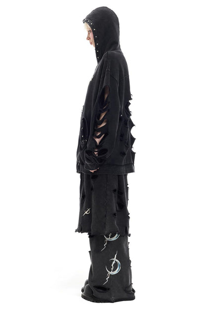 Studded Hole Hoodie