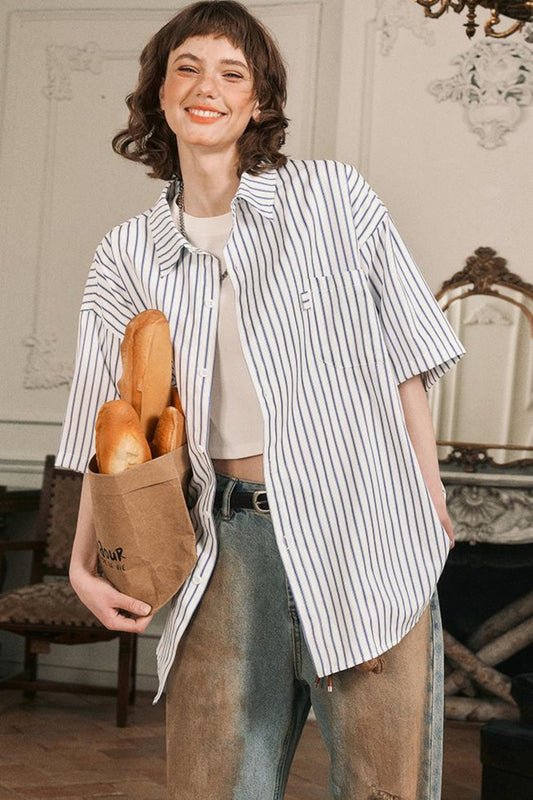 Summer Striped Casual Shirt