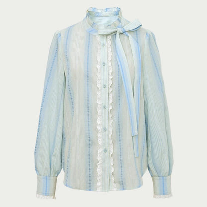 Gradient Stripe Blouse