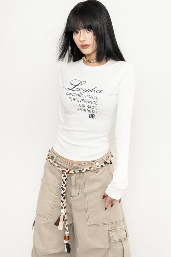 Chic Black Long Sleeve Tee