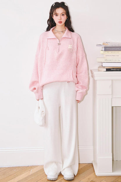 Sculptured Polo Neck Top