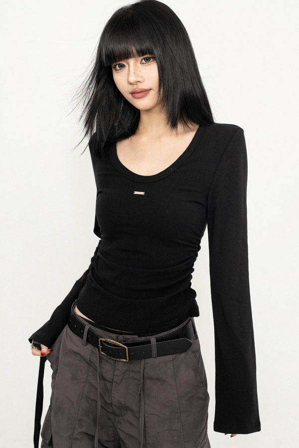 Slim Flare Sleeve Tee