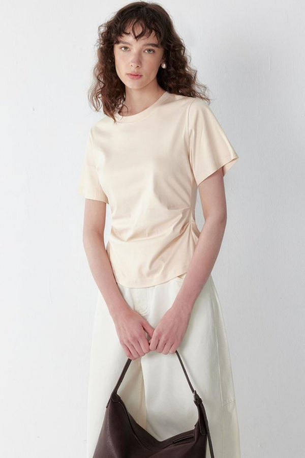 Silk Pleated Top