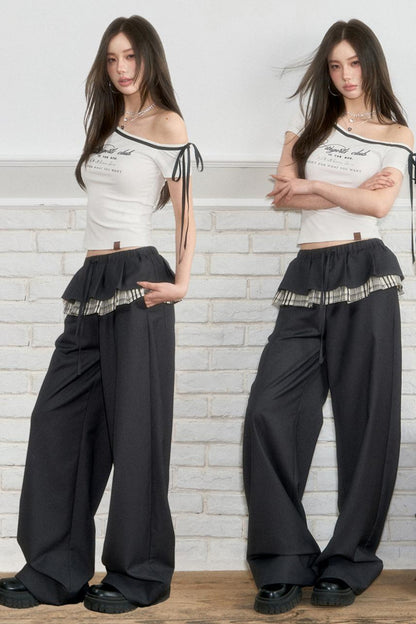 Short Sleeve Slim Alphabet Print T-Shirt