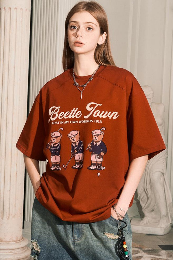 Crew Neck Cotton Short Sleeve Tee