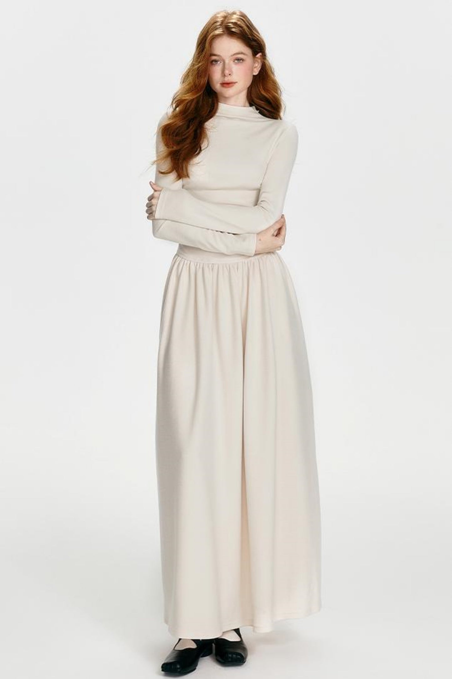 Chic Drawstring Maxi Dress Set-Up