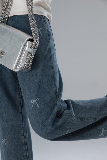 Vintage Bowtie Jeans Pants
