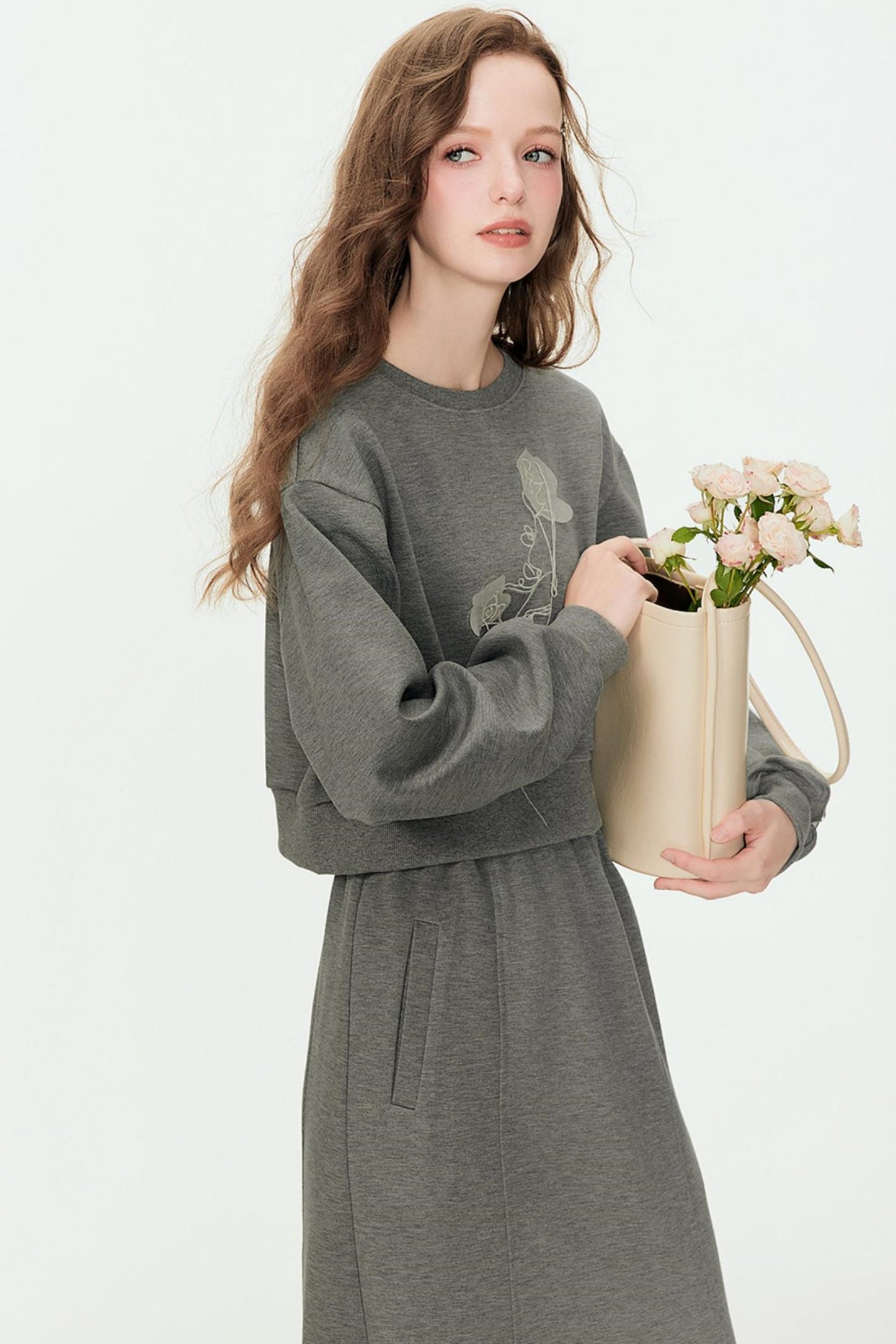 Spring Floral Knit Set