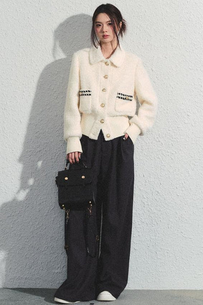 Tweed Waist Crop Jacket